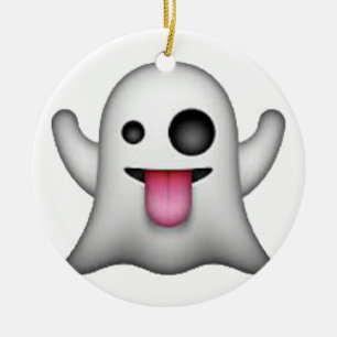 Ghost - Emoji Ceramic Ornament