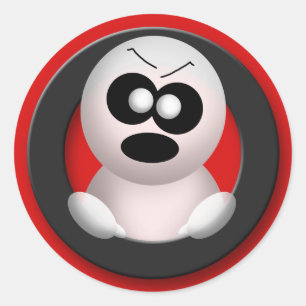 Ghost en colère - Stickers Halloween