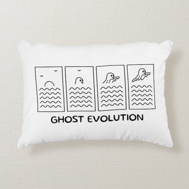 Ghost Evolution Accent Pillow (Front)