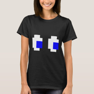Ghost Eyes Pixel Arcade Video Game 8-bit Matching  T-Shirt