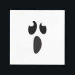 Ghost Face Halloween Party Trick or Treat Napkin<br><div class="desc">Customize with any text for any event. Matching items available.</div>