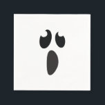 Ghost Face Halloween Party Trick or Treat Napkin<br><div class="desc">Customize with any text for any event. Matching items available.</div>