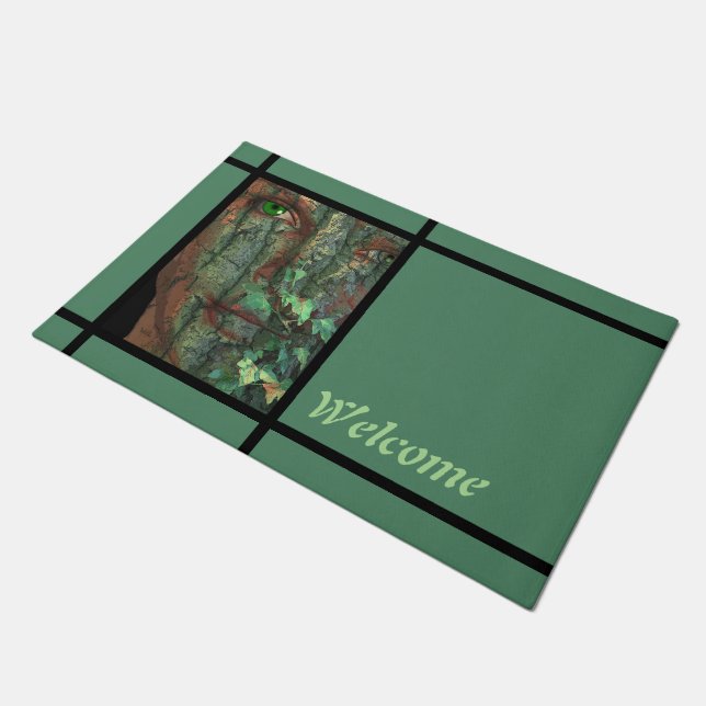 Ghost Face of Tree + your ideas Doormat (Angled)