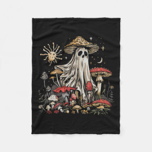 Ghost Fairycore Retro Halloween Gothic Mushroom Gh Fleece Blanket