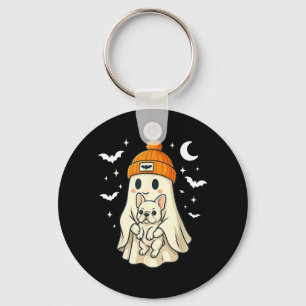 Ghost French Bulldog Toy Bulldog Lover Halloween Keychain