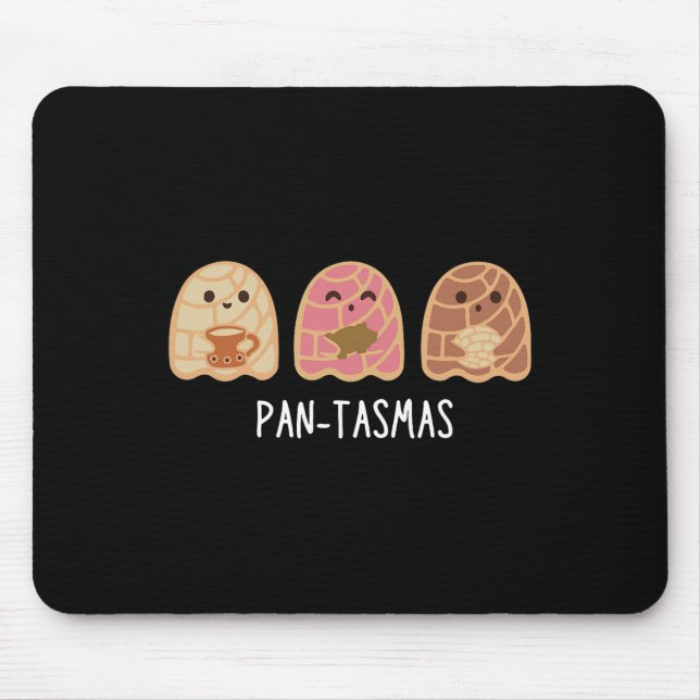 Ghost Funny Spooky Conchas Mexican Ghost 1  Mouse Pad (Front)