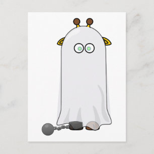 Ghost Giraffe with Chains Postcard