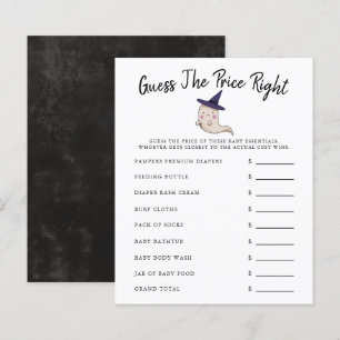 Ghost Girl Baby Shower Guess The Price