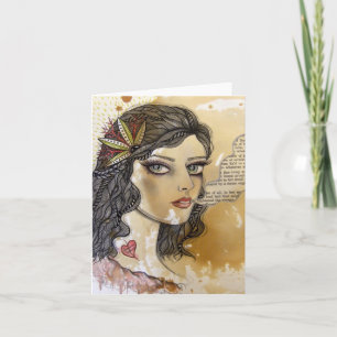 Ghost Girl Notecard
