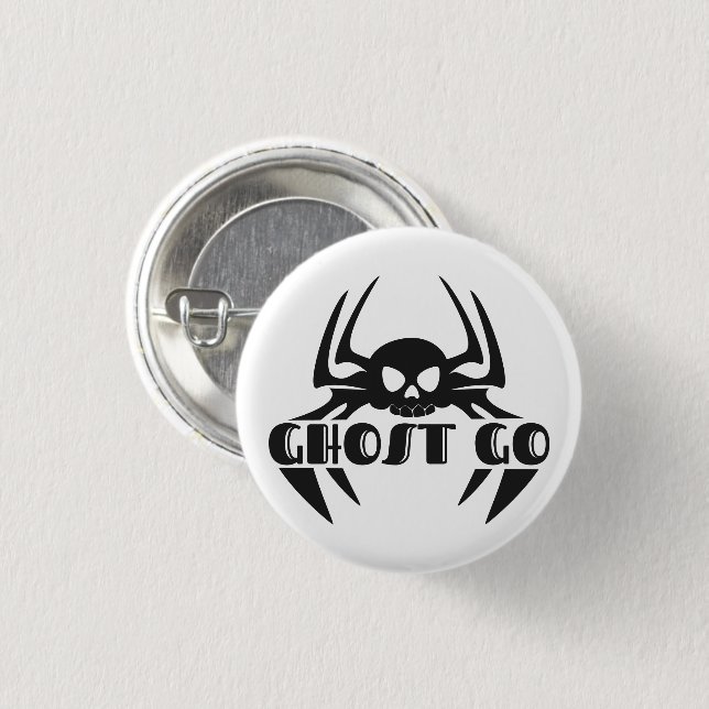 Ghost Go Spooky Season 1 Inch Round Button (Front & Back)