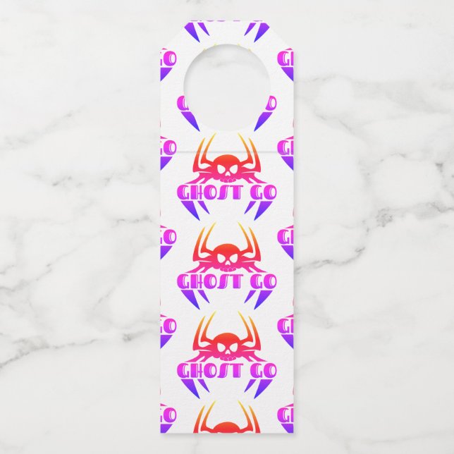 Ghost Go Spooky Season Bottle Tag (Front)