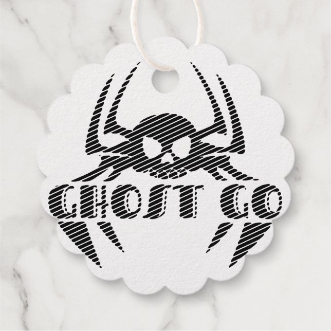 Ghost Go Spooky Season Favour Tags (Back)