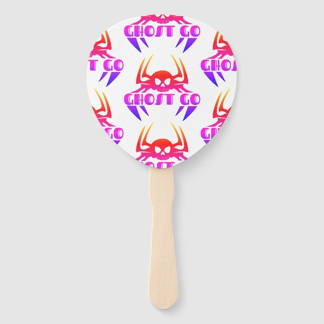 Ghost Go Spooky Season Hand Fan (Front)