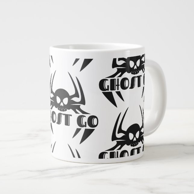Ghost Go Spooky Season Large Coffee Mug (Front Right)
