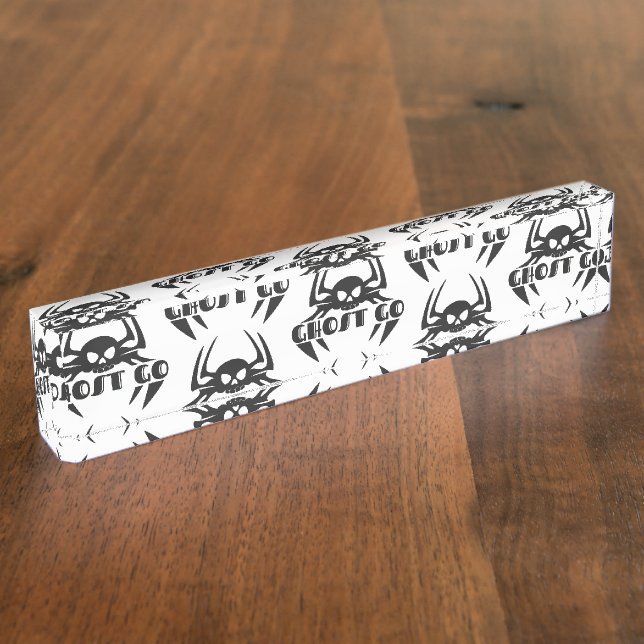 Ghost Go Spooky Season Nameplate (Side)