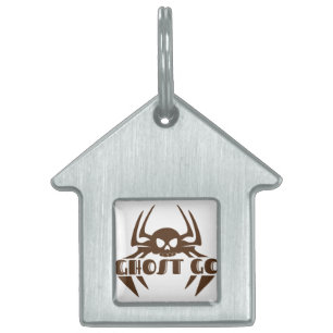 Ghost Go Spooky Season Pet ID Tag