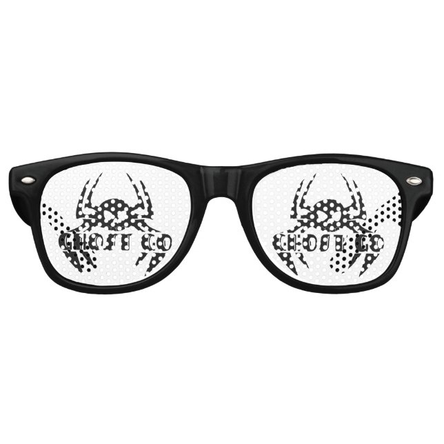 Ghost Go Spooky Season Retro Sunglasses (Front)