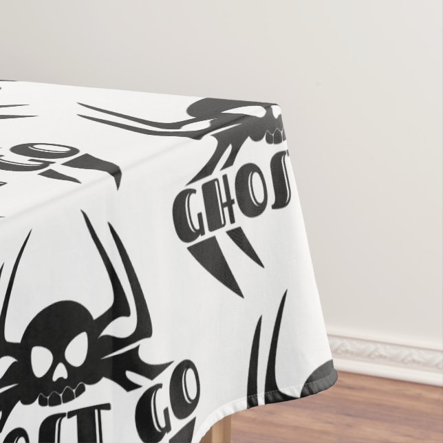 Ghost Go Spooky Season Tablecloth (In Situ)