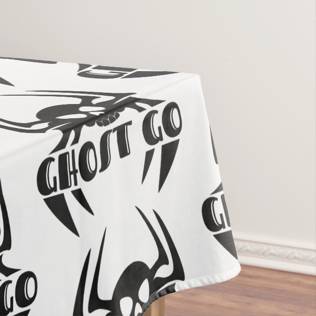 Ghost Go Spooky Season Tablecloth (In Situ)