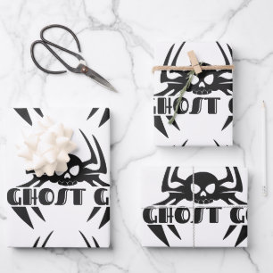 Ghost Go Spooky Season Wrapping Paper Sheet
