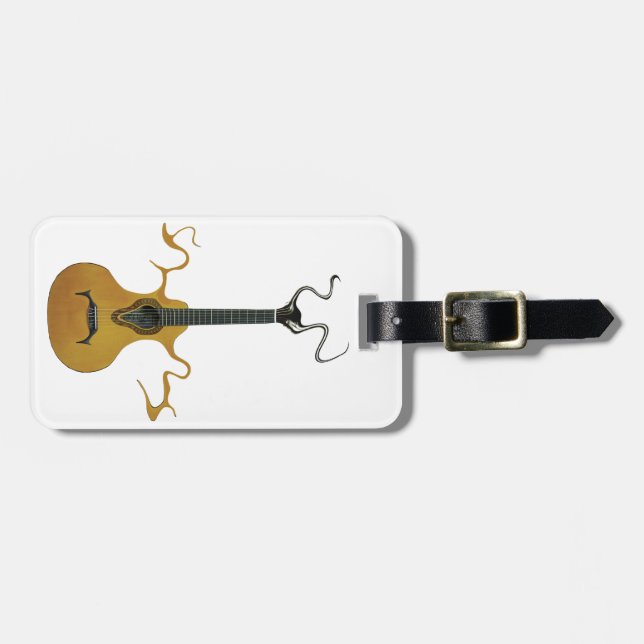 Ghost Guitar Luggage Tag (Front Horizontal)