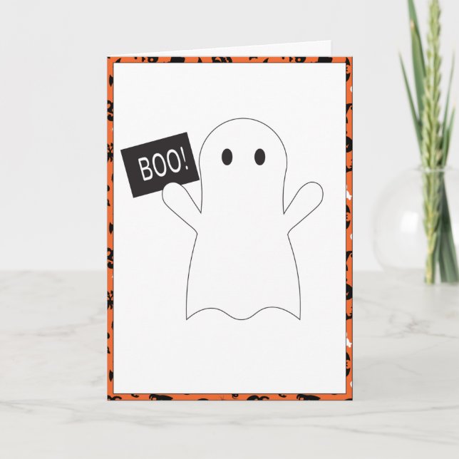 Ghost Halloween Card (Front)