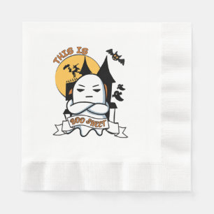 Ghost Halloween Costume Funny Boo Napkin