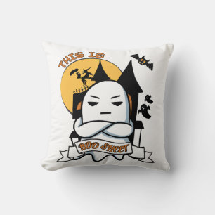 Ghost Halloween Costume Funny Boo Throw Pillow