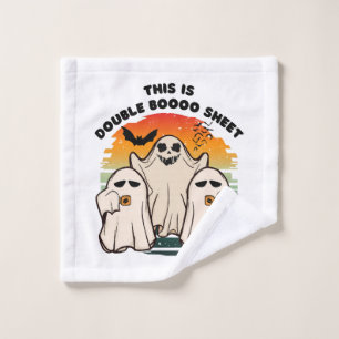 Ghost Halloween Costume Funny Boo Wash Cloth