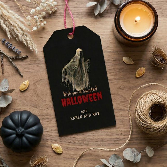 Ghost Halloween Gift Tag Personalized Favour Tag (Creator Uploaded)