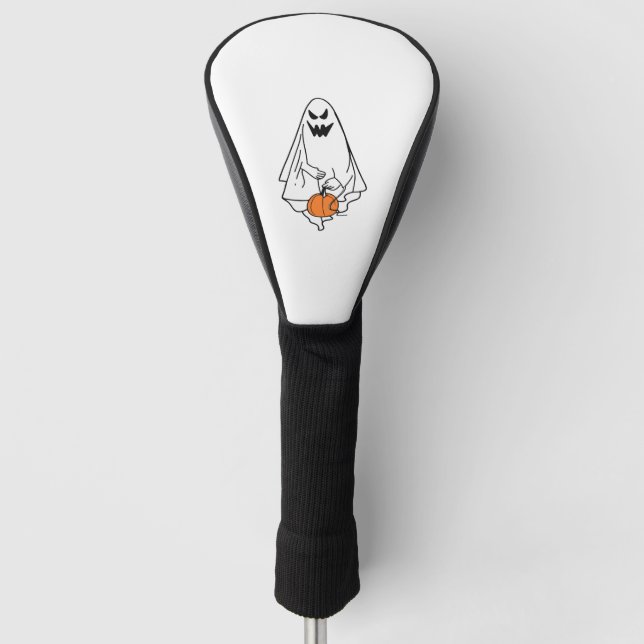 ghost halloween    golf head cover (Front)