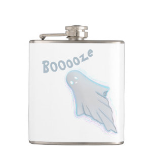 Ghost Halloween Hip Flask