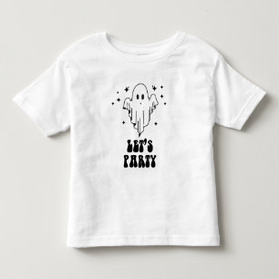 Ghost halloween lets party kids toddler t-shirt