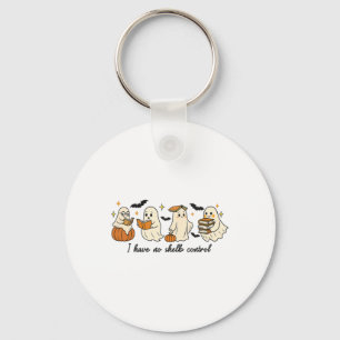 Ghost Halloween Library Reading Keychain