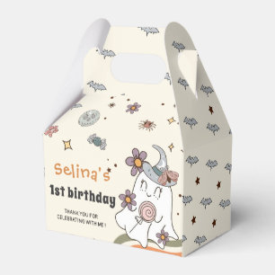 Ghost Halloween Retro Groovy Birthday Favour Box
