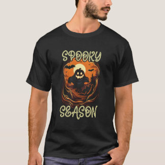 Ghost Halloween Scary Trick Or Treat Spooky Boo Sp T-Shirt