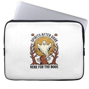 Ghost Halloween Shirt Vintage Engraving Spooky Par Laptop Sleeve