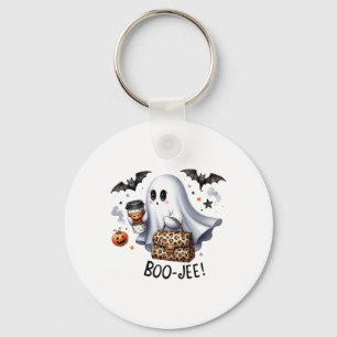 Ghost Halloween Spooky Boo Autumn Halloween Ghost Keychain