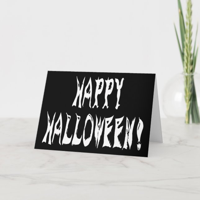 Ghost Halloween Text Card (Front)