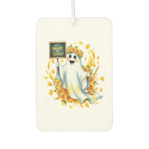 Ghost Haunt School Halloween Air Freshener