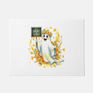 Ghost Haunt School Halloween Doormat