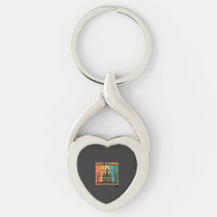 Ghost Haunted House Halloween Vector Design Keychain
