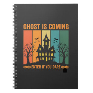 Ghost Haunted House Halloween Vector Design Notebook