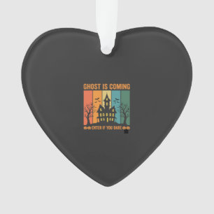 Ghost Haunted House Halloween Vector Design Ornament