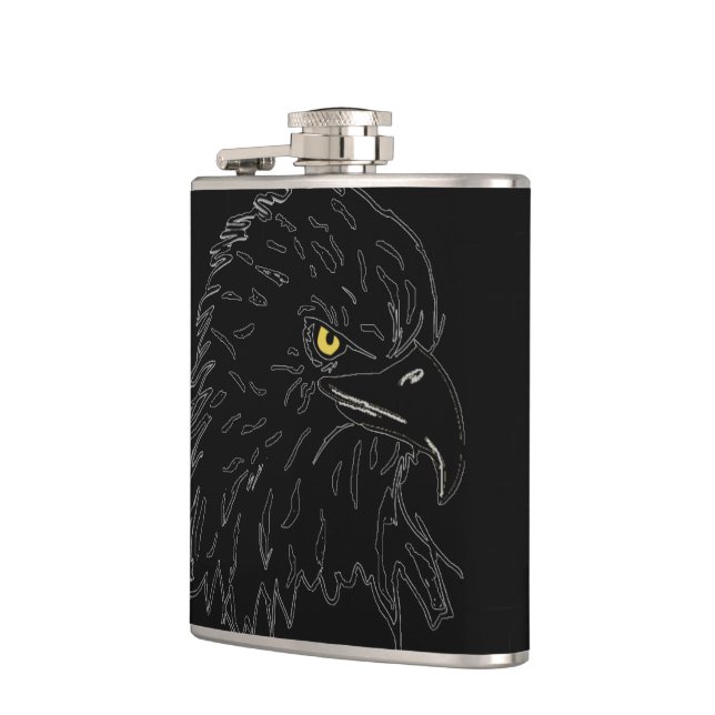 Ghost Hawk Hip Flask (Left)