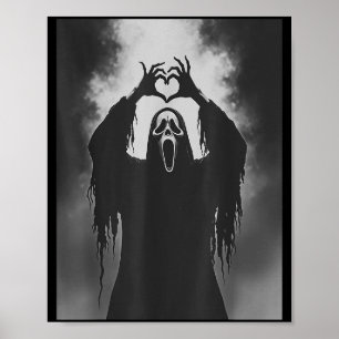 Ghost Heart Hands Y Face Horror Ster Halloween  Poster