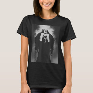 Ghost Heart Hands Y Face Horror Ster Halloween  T-Shirt