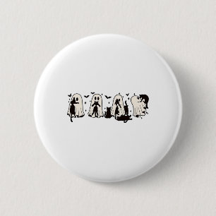 Ghost Holding Black Cat Funny Halloween Cat Lovers 2 Inch Round Button