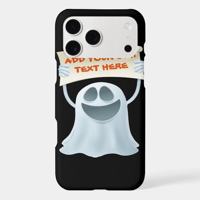 Ghost holding text  (Back)