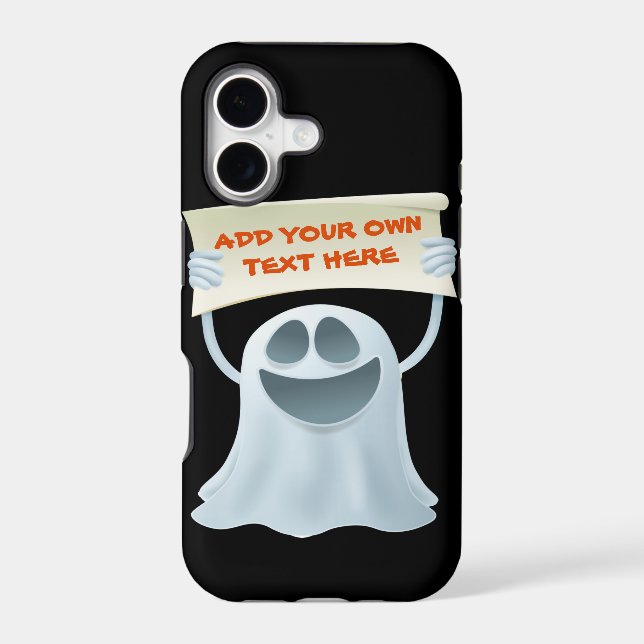Ghost holding text  (Back)